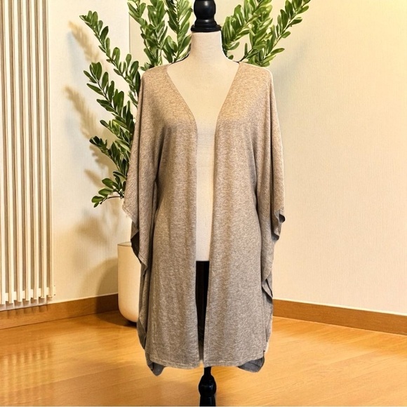 Eldridge Sweaters - Eldridge Tan Lightweight Open Drape Kimono Cardigan XL – Made in USA